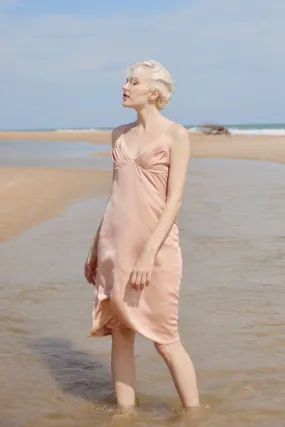 ATHENA Long Silk Slip Dress