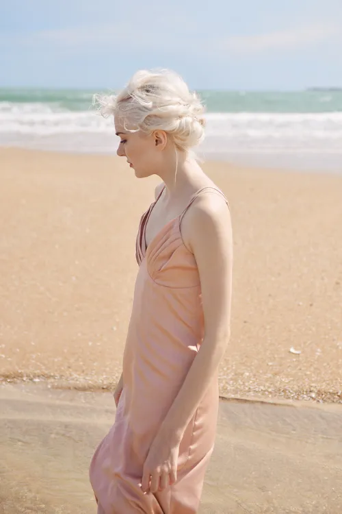 ATHENA Long Silk Slip Dress