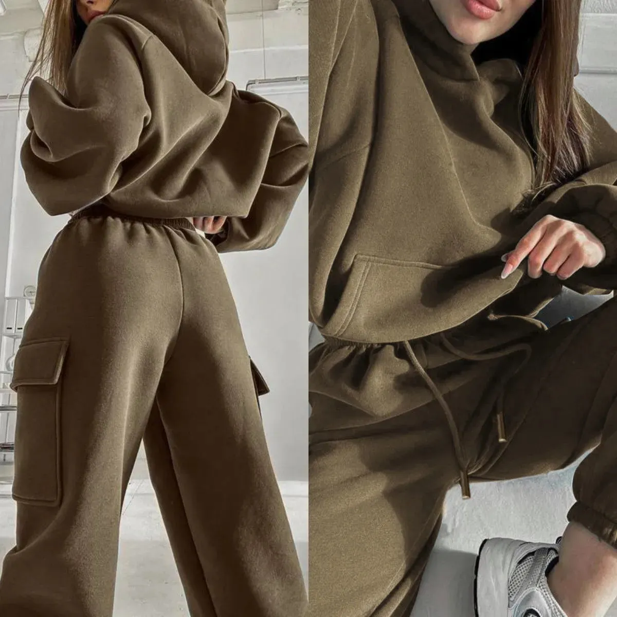 AURELIA | Cozy Hoodie and Cargo Pants Set