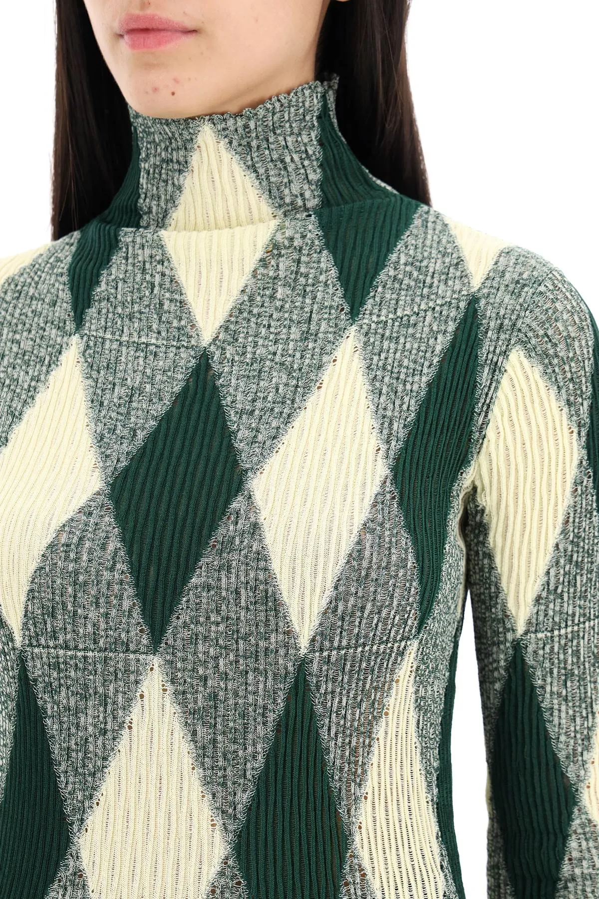 Burberry "striped Cotton And Silk Dolcev
