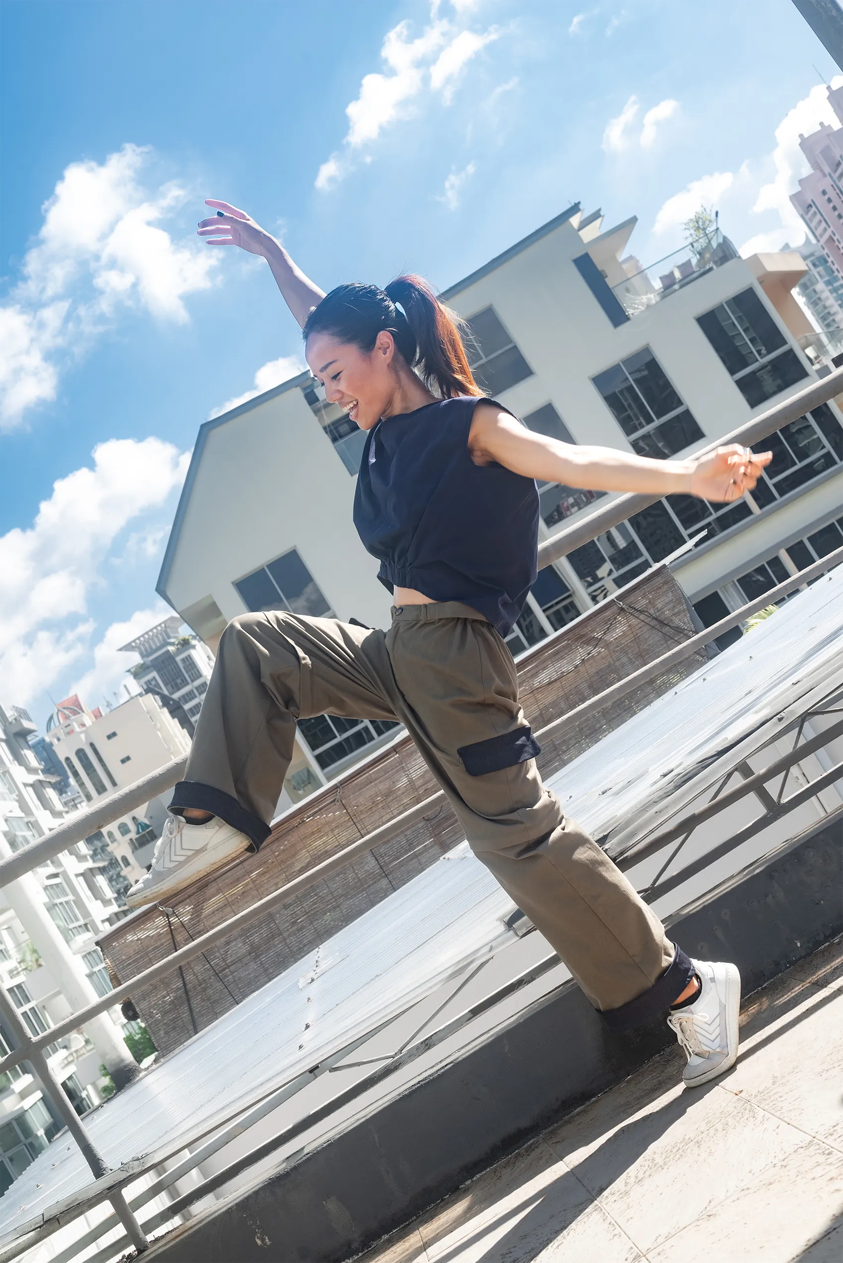 Colourblock Convertible Cargo Pants