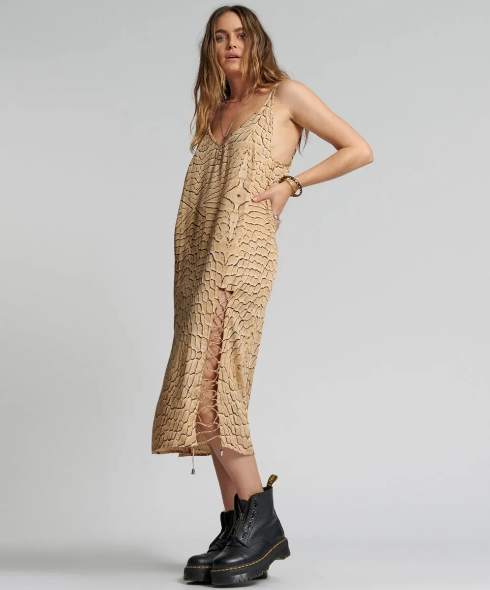 DELUSION LACED SLIP DRESS