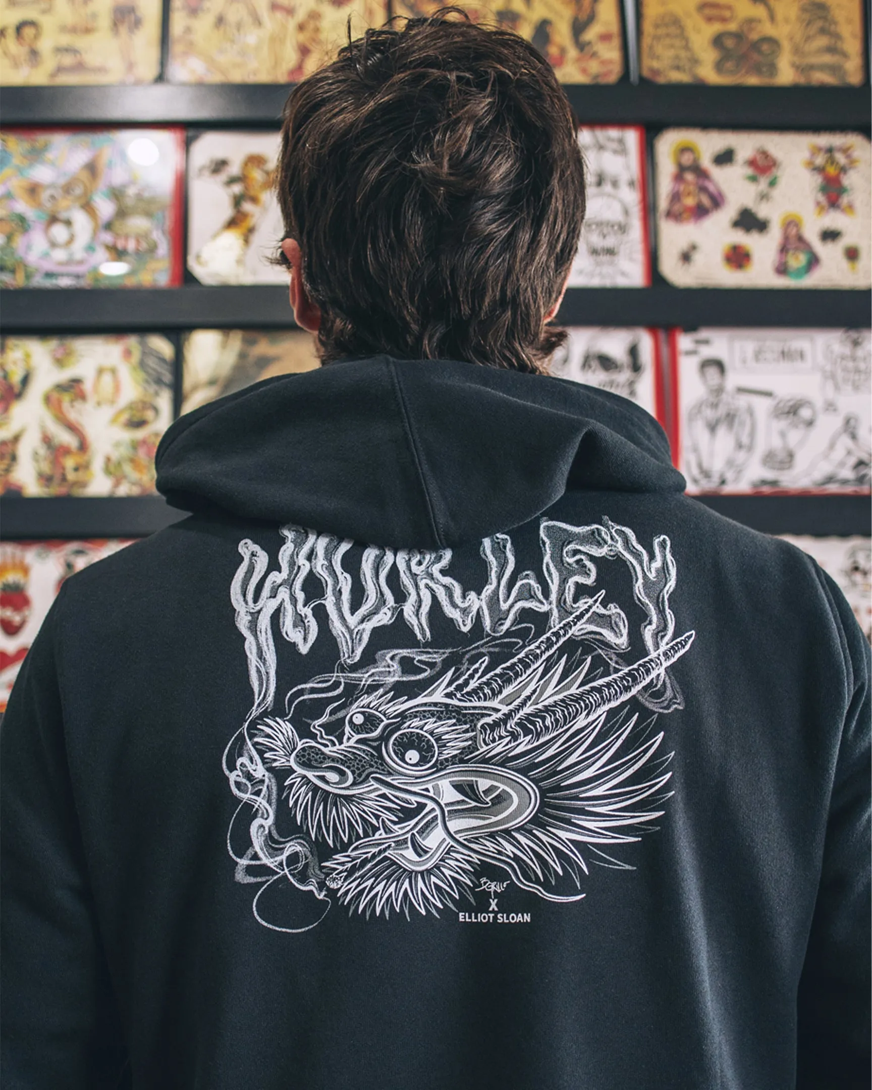 ELLIOT DRAGON FLEECE PULLOVER