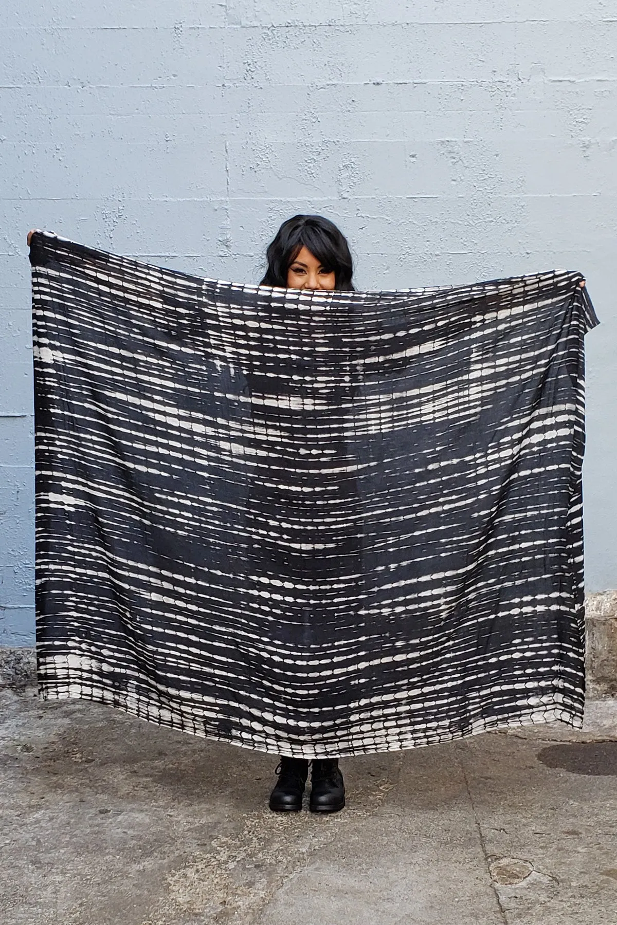 Five and Diamond Oversize Scarf - rayon
