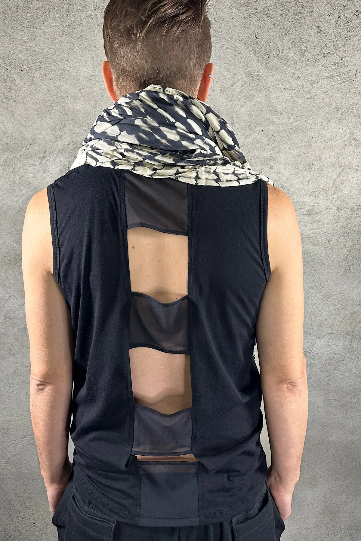 Five and Diamond Oversize Scarf - rayon