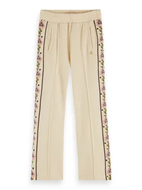 Flower Print Wide Leg Sweatpants