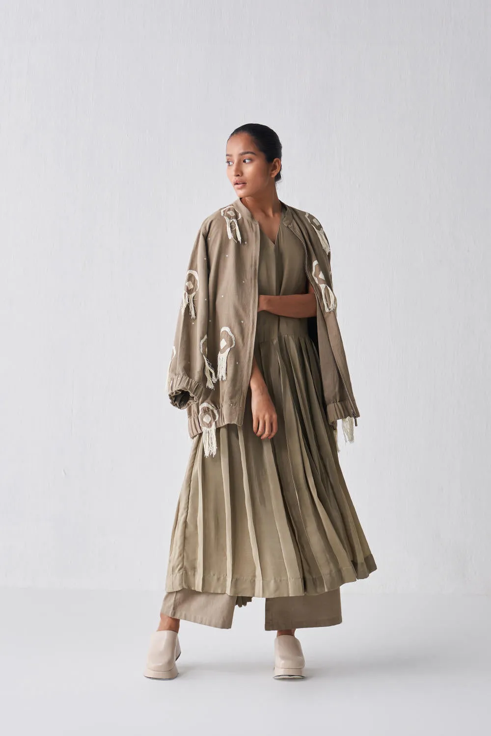 FRINGE BOMBER JACKET CO-ORD