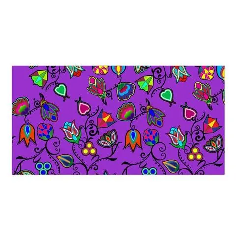 Indigenous Paisley Dark Orchid Satin Shawl