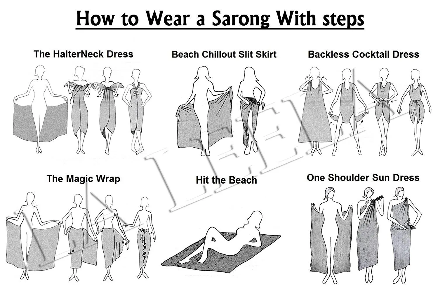 LA LEELA Cotton Swimsuit Cover Up Long Dress Sarong Solid 78"X39" Violet_2144