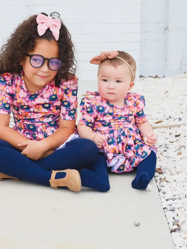 Little Stocking Co  | Cable Knit Tights ~ Navy
