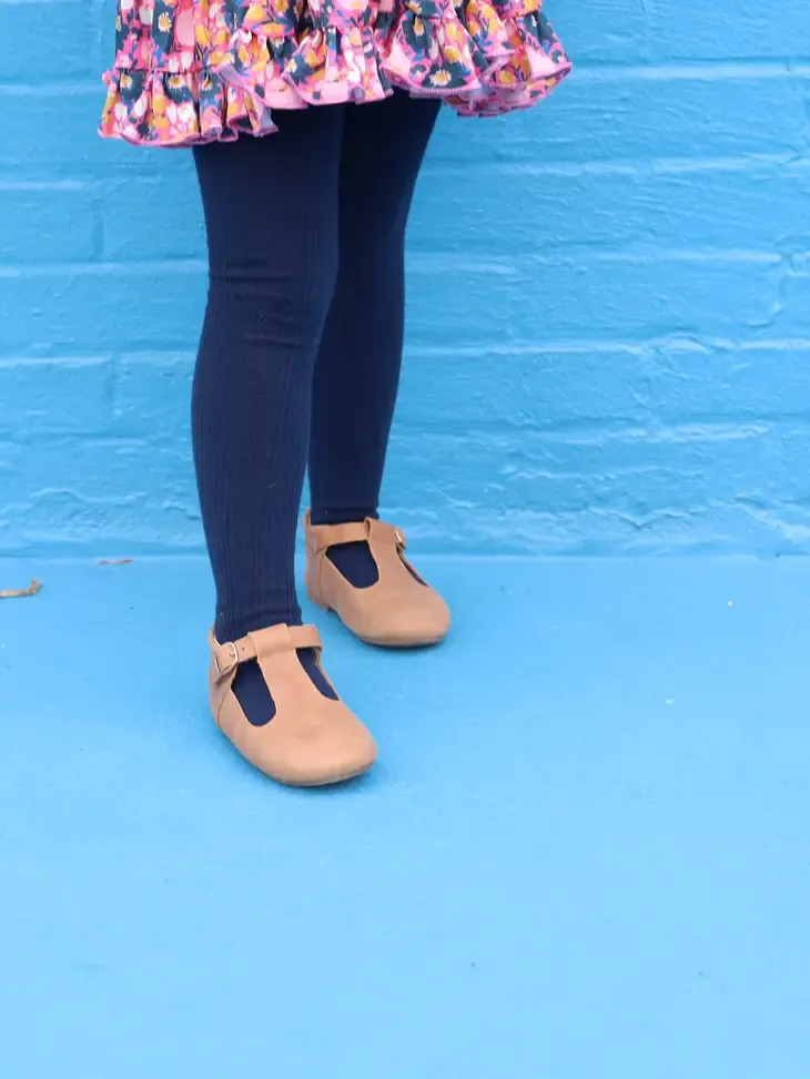 Little Stocking Co  | Cable Knit Tights ~ Navy