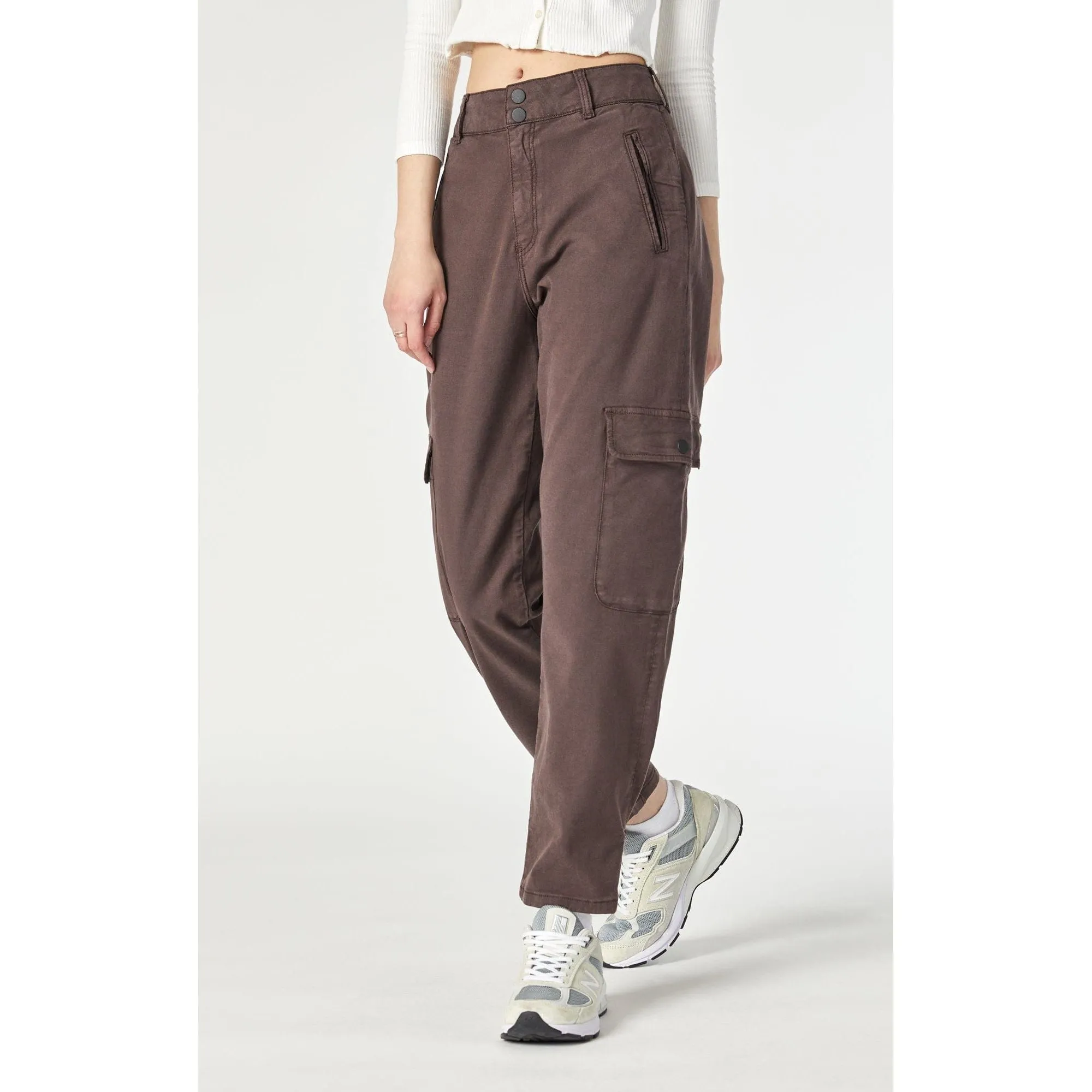Mavi Elsie Cargo Pant Java in Luxe Twill