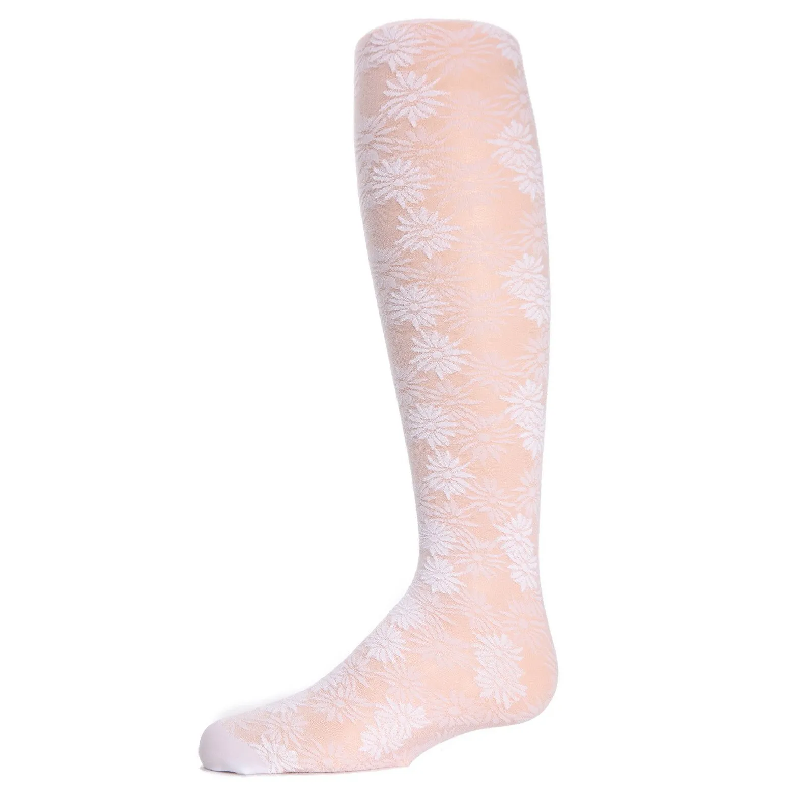 Memoi Sheer Flower Tights - MK 716