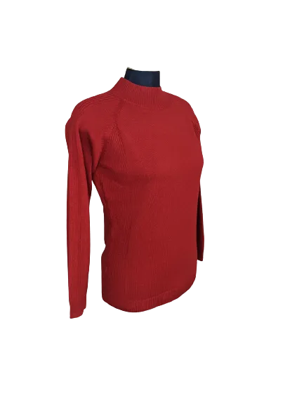 Mock Neck Knit Sweater