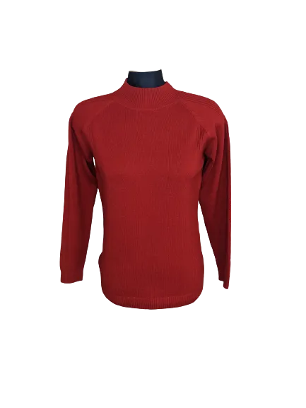 Mock Neck Knit Sweater