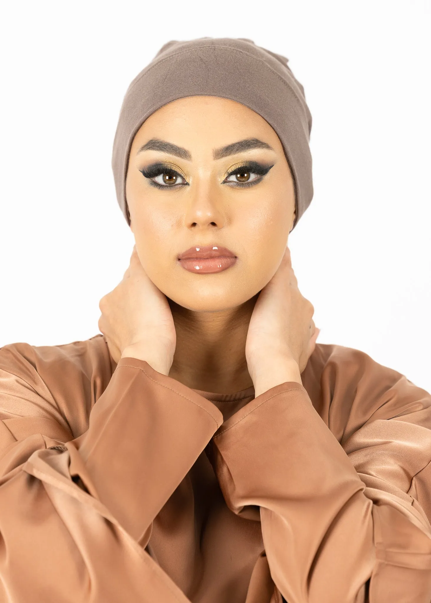 Non Slip Cap - Shades of Brown
