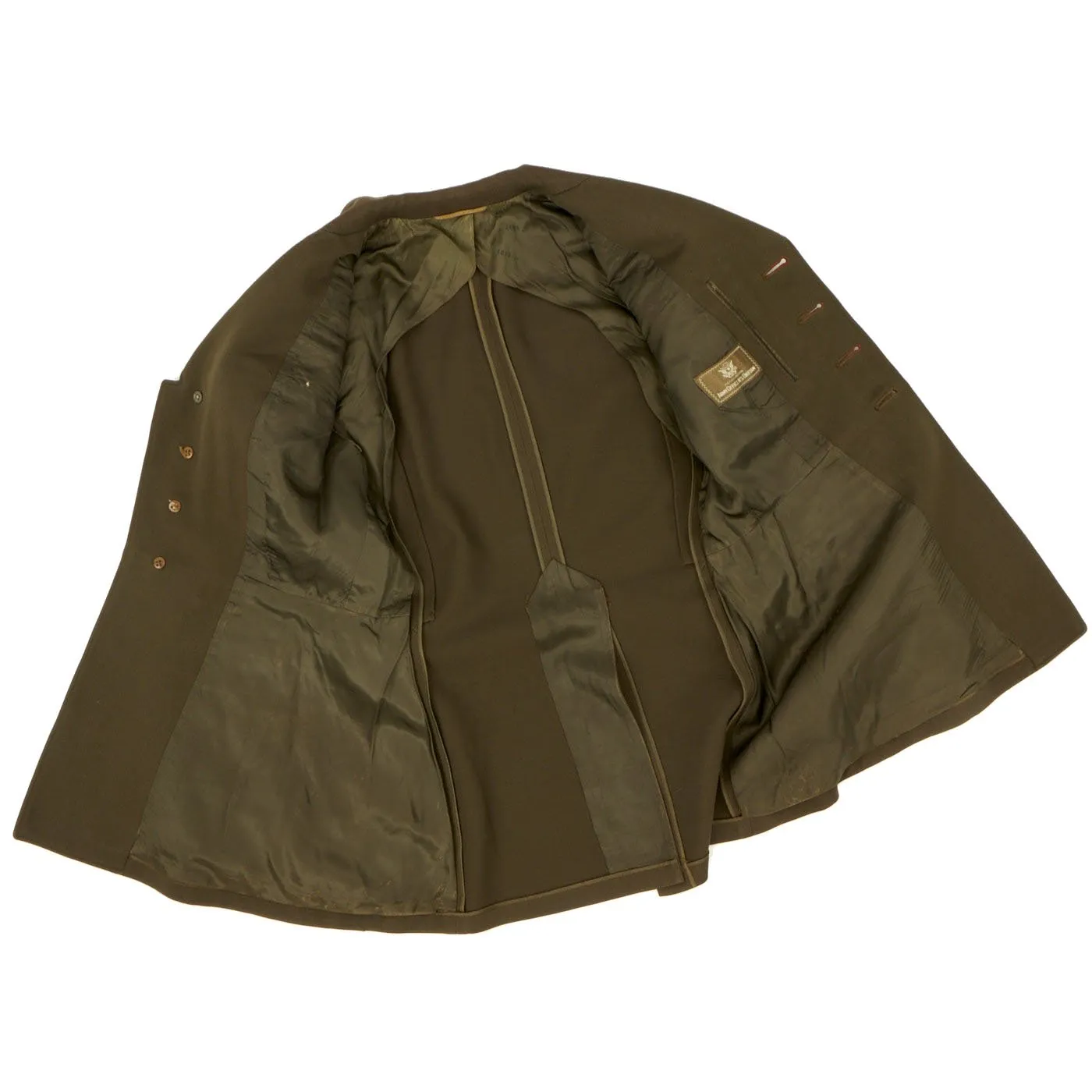 Original U.S. WWII 8th Air Force Bombardier Lieutenant Class A Jacket with Full Bullion Insignia