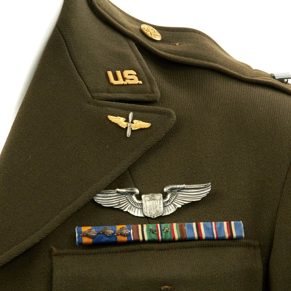 Original U.S. WWII P-47 Thunderbolt Fighter Pilot Named Grouping with Interview - 392nd Fighter Squadron