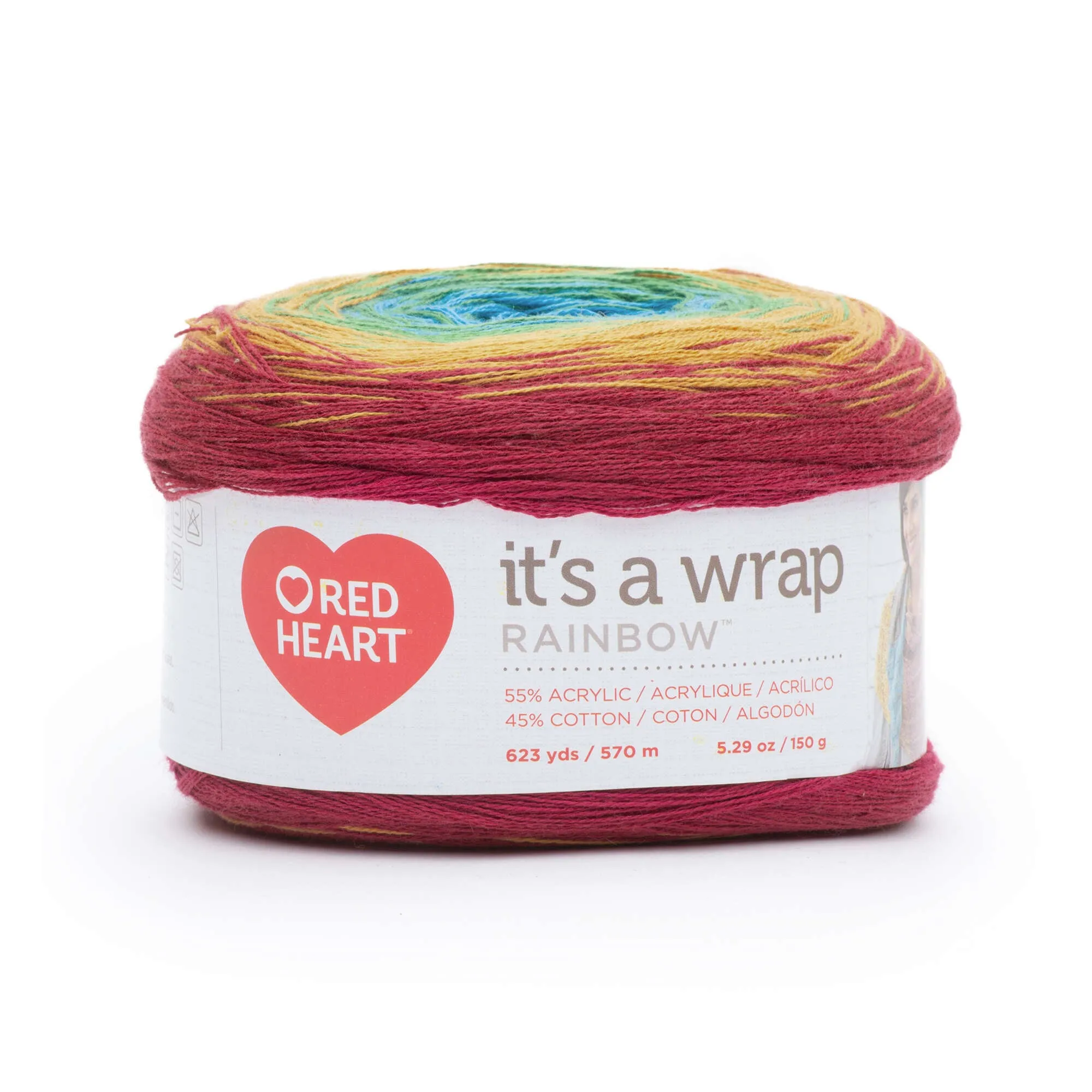 Red Heart It's a Wrap Rainbow Yarn - Discontinued shades