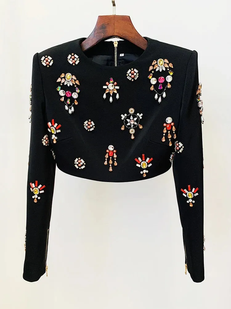 Spliced Diamonds Casual Two Piece Set For Women Round Neck Long Sleeve Top High Waist A Line Skirt Solid Vintage Sets Female