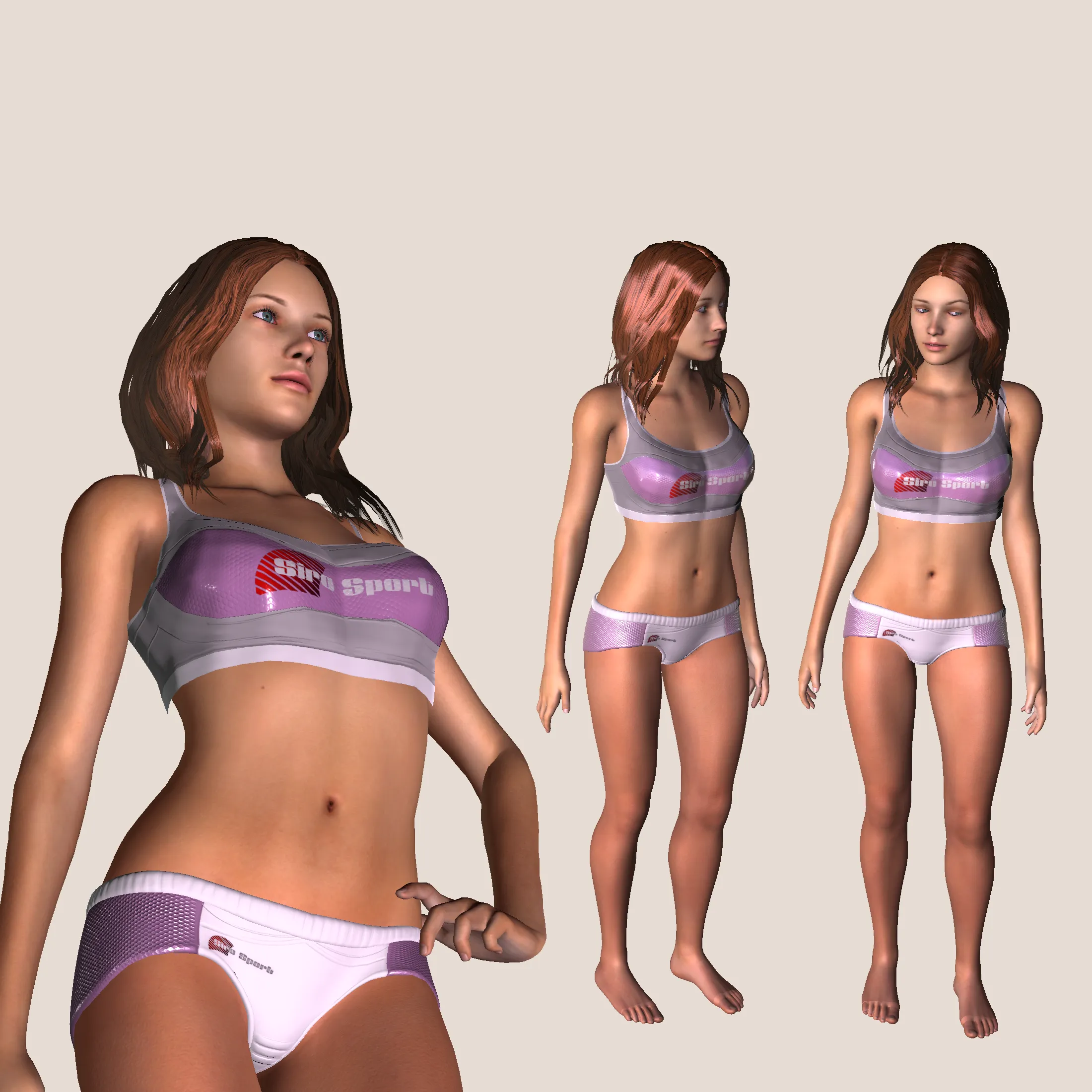SportsWear Set for Unity UMA 'Jane'