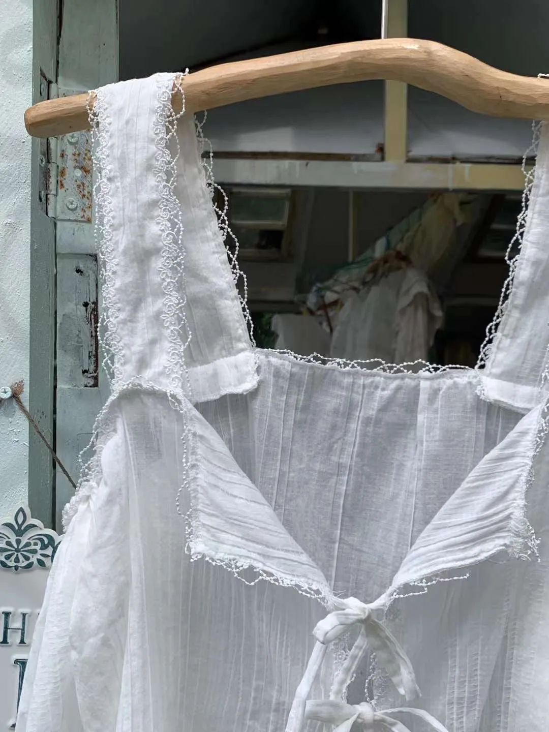 [Tailor Made] Angel Aroma Handmade Crop Top Off-shoulder Shirt