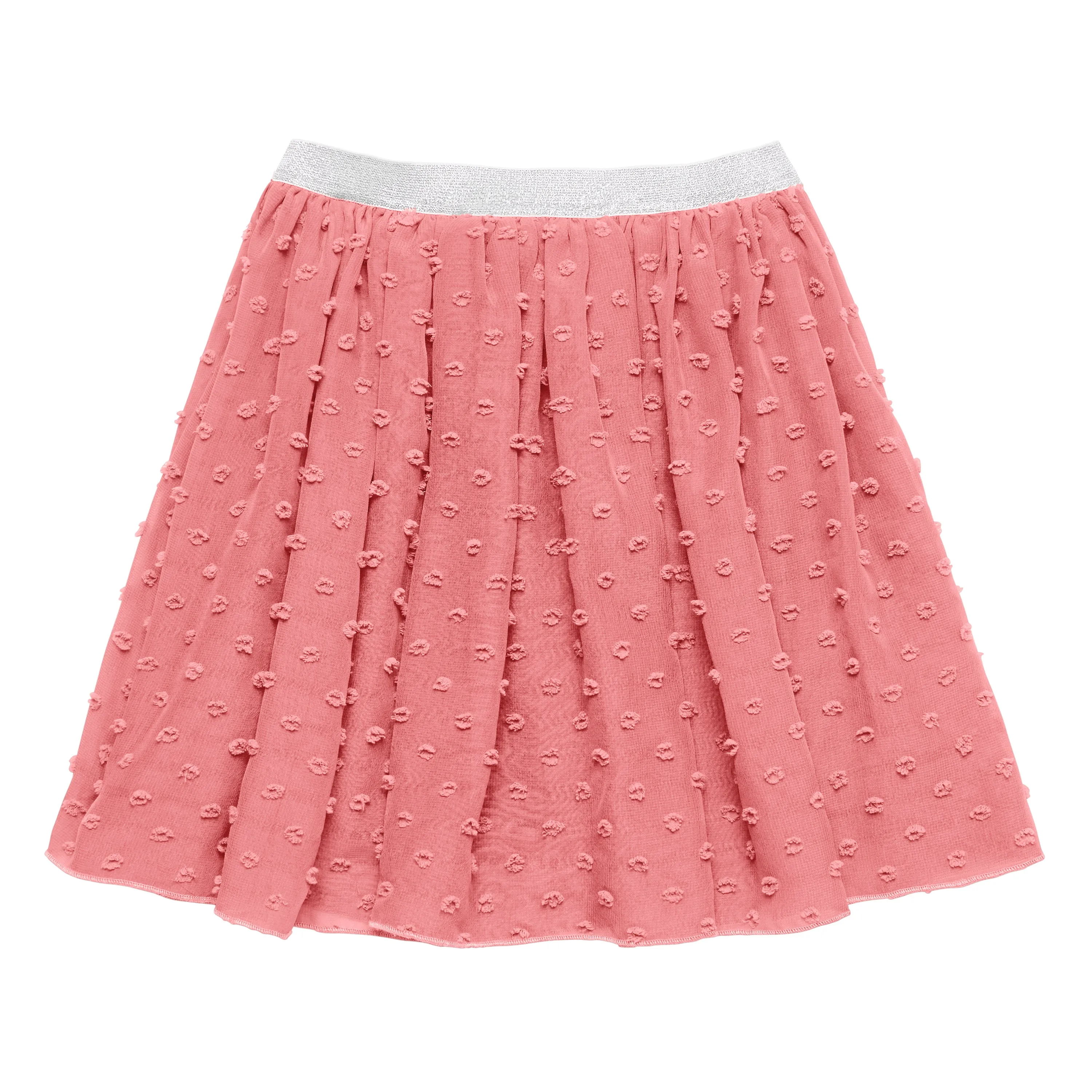 Textured Dot Chiffon Skirt