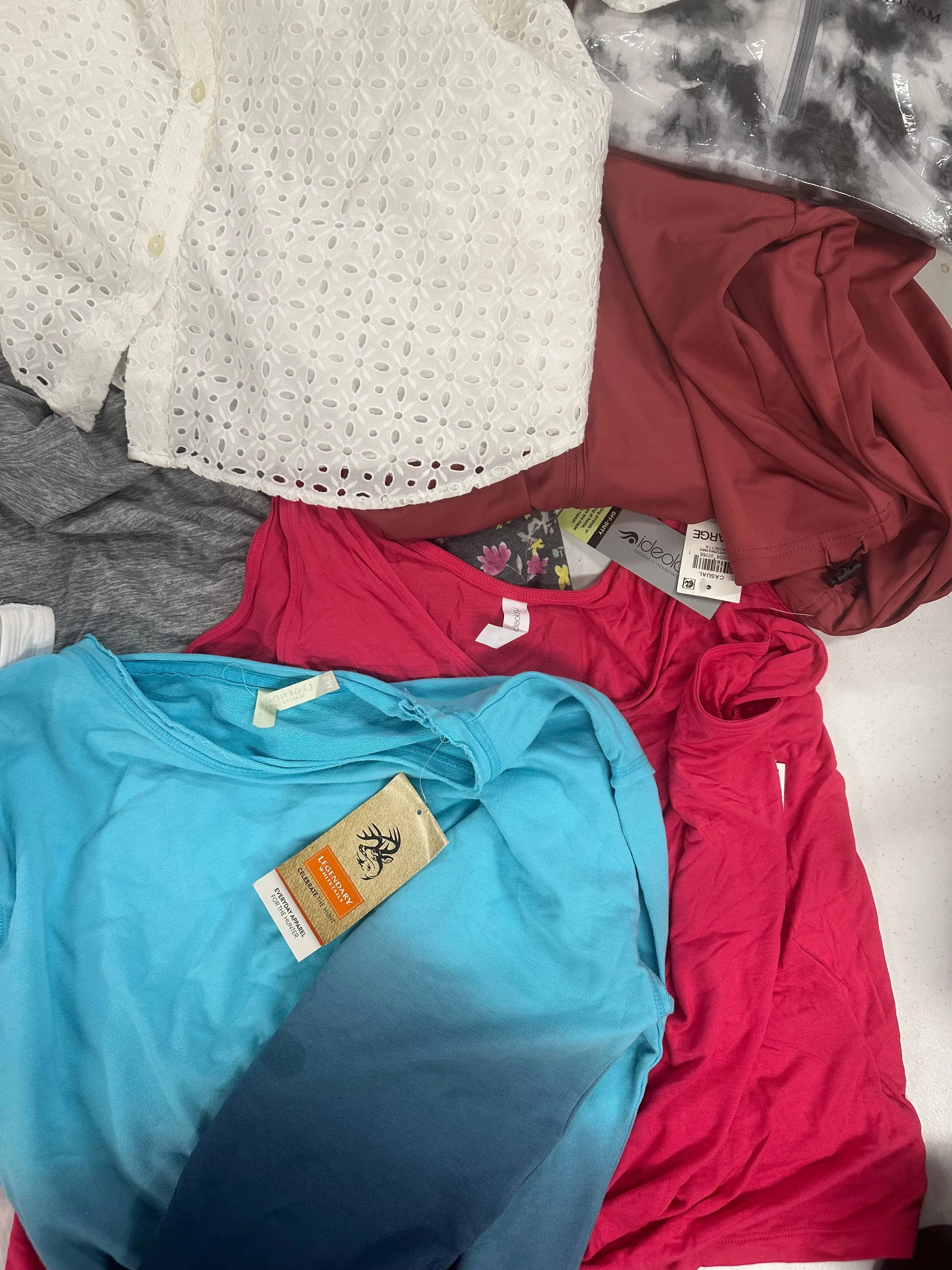Women's Clothing Assorted Wholesale Lot, MICHAEL KORS, POLO RALPH LAUREN, FREE PEOPLE, LEGENDARY and more, 10 items, Shelf Pulls, MSRP $764