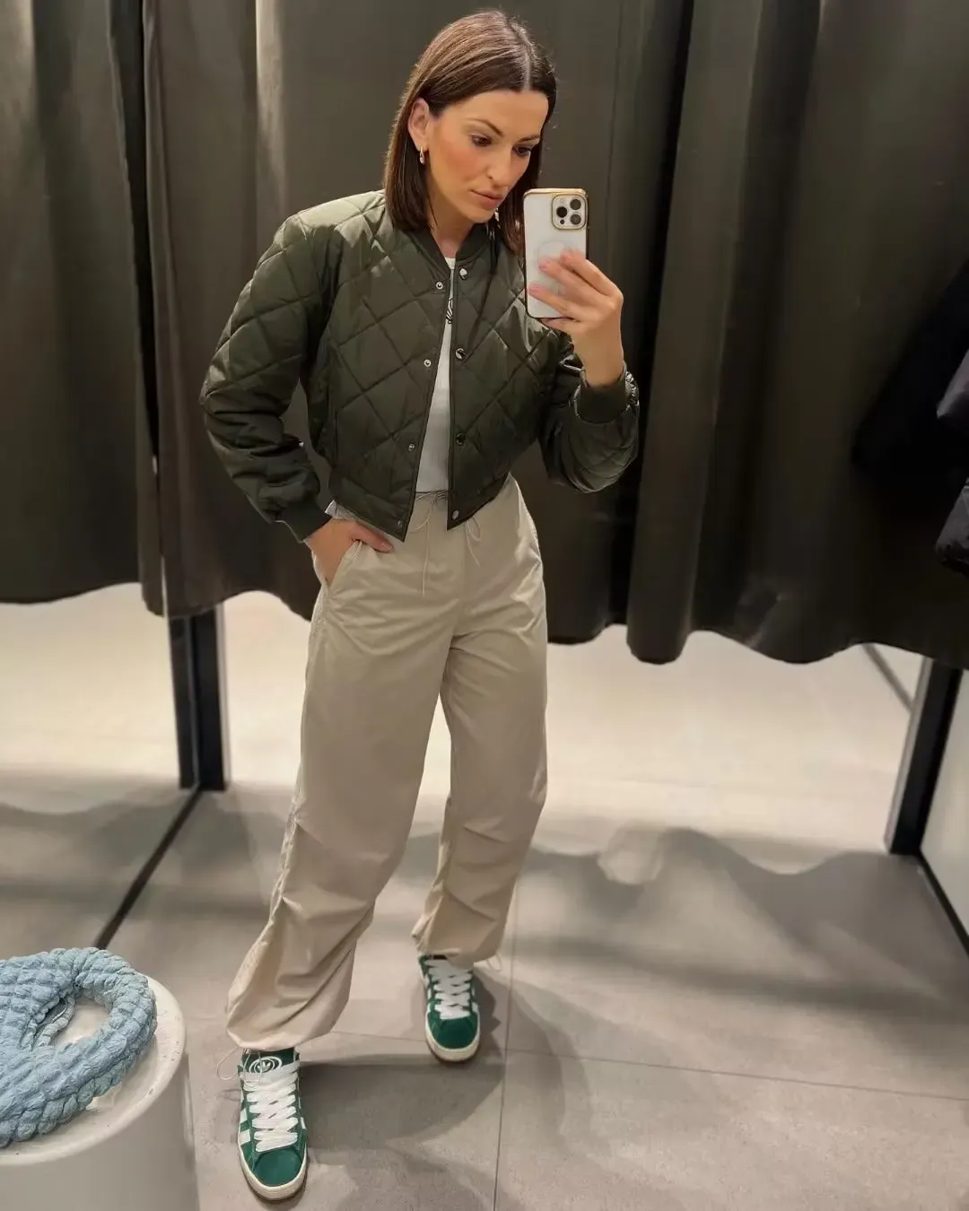 Women's Quilted Bomber Jacket