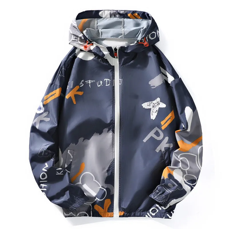 xiangtuibao  Sun Protection Clothing Men's Summer Ice Silk Quick-Drying Ultra-Thin Breathable Sun Protection Clothing UV Protection Couple Wear Men's Women's Hoodie Coat